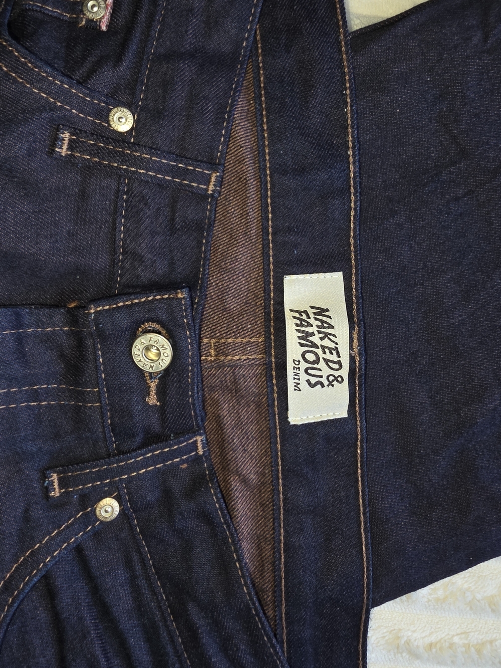Naked & Famous Denim Men’s Deep Indigo Straight Jeans